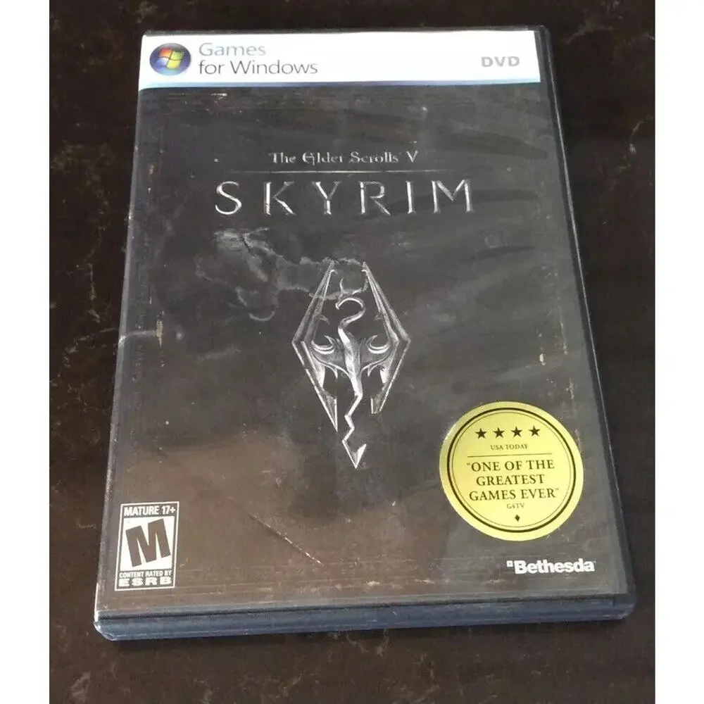 The Elder‎ Scrolls V: Skyrim (PC DVD, Windows) Complete CIB W/ Map
